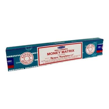 Imagem de Incenso Atrai Dinheiro Massala Money Matrix Satya Cx 12 Var - Lua Míst