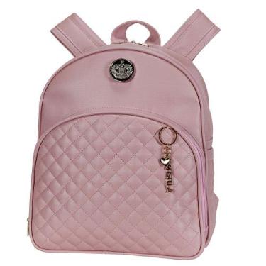 Imagem de Mochila Maternidade Oxford Rosê - Batistela Baby