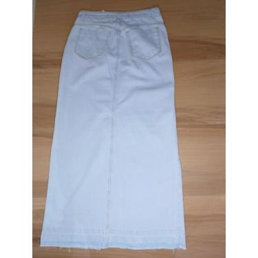 Imagem de Saia longa jeans feminina sem  elastano - Piquitucho 
