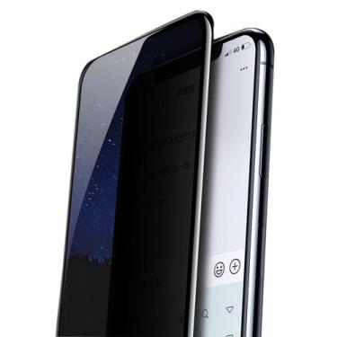 Imagem de Película de Vidro Privacidade 3d preta para Samsung Galaxy a12 m12 tel
