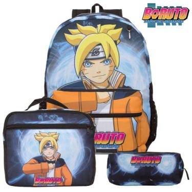 Imagem de Mochila Infantil Masculina Costa Escola Boruto com Lancheira - TOYS 2U