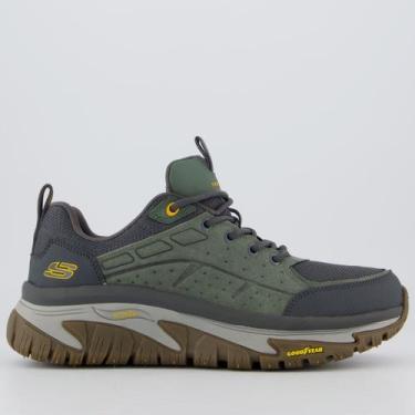 Imagem de Tênis Skechers Road Walker Arch Fit Verde, 41