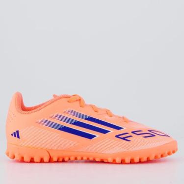 Imagem de Chuteira Adidas F50 Club Society Juvenil Laranja, 27