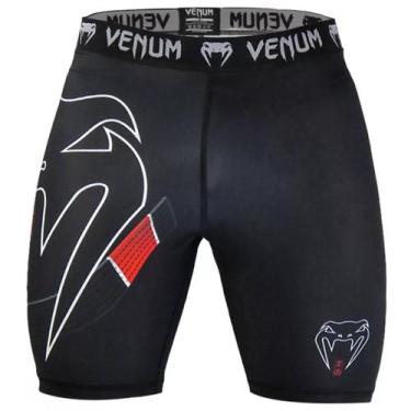 Imagem de Short Bermuda De Compressão Fight Muay Thai MMA Venum Black Belt Dark 
