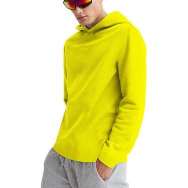 Imagem de Moletom Masculino Confort Com Capuz Alta Qualidade Slim Top - Slim Fit