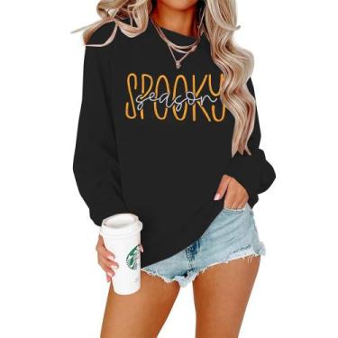 Imagem de Moletom SFHFY Spooky Season bordado de Halloween feminino