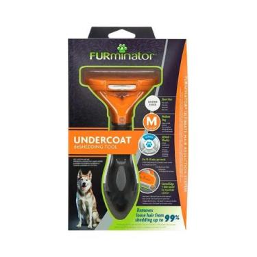 Imagem de Rasqueaira Furminator id Laranja Cães pm e Pelo Curto