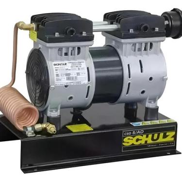 Imagem de Compressor De Ar Schulz Csd 5 Ad 29l 1hp Isento De Oleo 220v Cor:Prate