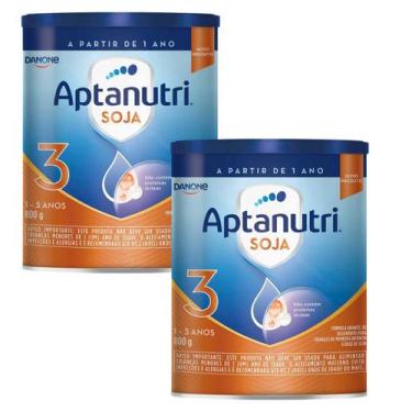 Imagem de Fórmula Infantil Aptanutri Soja 3 Danone 800g  Para Crianças de 1 a 3 