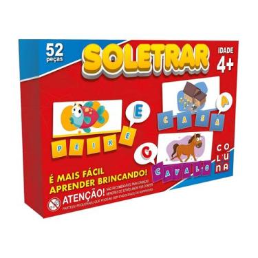 Imagem de Jogo Pedagógico Soletrar 52 peças - Coluna UNICA - COLUNA (GALA)