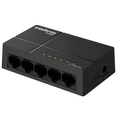 Imagem de Switch Gigabit S1105G 1000MBPS 5 Portas Poe Passivo Preto Bivolt Intelbras