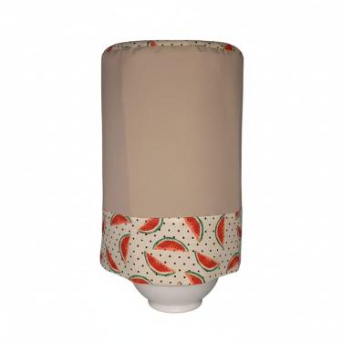 Imagem de Capa para Galão de Água 20L Decorativa Tecido Oxford Estampado Melancia Costura Reforçada Cozinha Verde