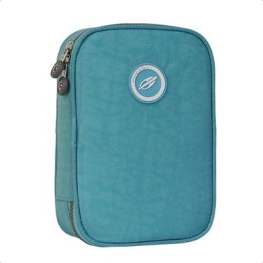 Imagem de Estojo Mormaii 100 Pens Box 2L Canetas Lápis, Azul