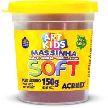 Imagem de Massa para Modelar SOFT 150G Chocolate Base Amido - Acrilex