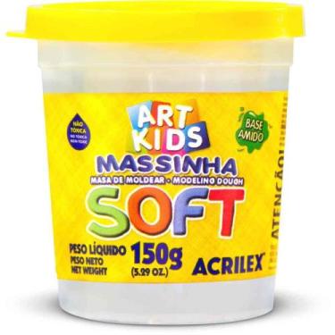 Imagem de Massa para Modelar SOFT Acrilex 150G Branco Neve