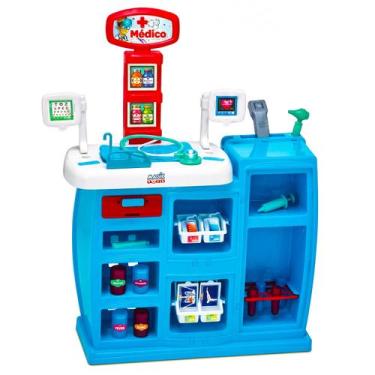 Imagem de Mesinha Bancada Kit Médico Max Doutor Hospital De Brinquedo Infantil D