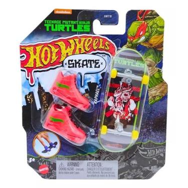 Imagem de Skate De Dedo Hot Wheels Fingerboard Tartarugas Ninja Mattel, RAPHAEL