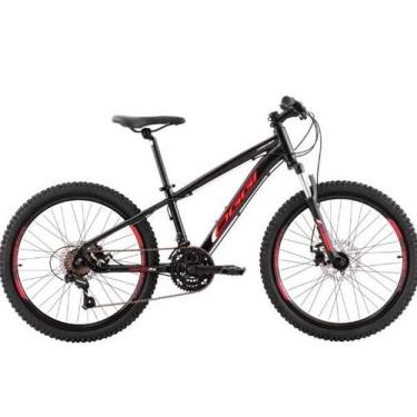 Imagem de Bicicleta Aro 24 Oggi Hacker 21v - Preto/Vermelho - Oggi Bikes, Tamanh