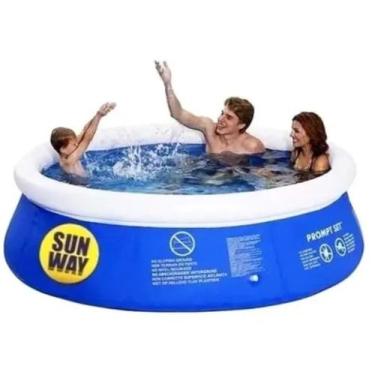 Imagem de Piscina Inflável Redonda 1000 Litros Pvc 16 Elp01001 Sun Way Rocie