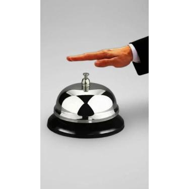 Imagem de Campainha de Mesa Cromada para Balcão 8,5cm - Congratulations Store
