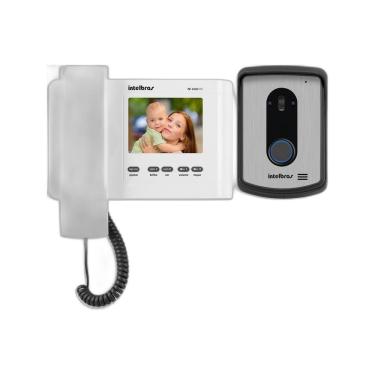 Imagem de Videoporteiro IV 4010 HS com 2 Canais de Vídeo e Acesso Remoto Branco Intelbras 4 Polegadas