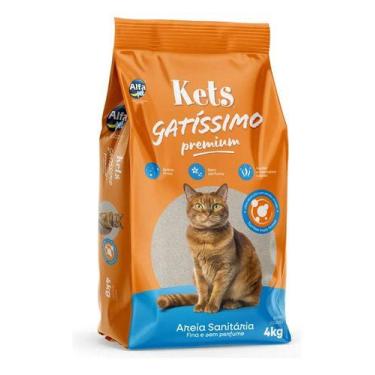 Imagem de Areia Sanitária Gatissimo Premium 4kg Sem Perfume P/ Gatos - AlfaPet G
