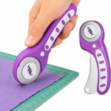 Imagem de Cortador Circular 45mm Manual com Trava para Tecido Patchwork Scrapboo
