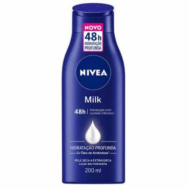 Imagem de Loção hidratante Nivea Cuidado Corporal Milk 72h 200ml