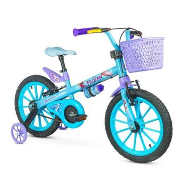 Imagem de Bicicleta Infantil com Rodinhas - Aro 16 - Disney Frozen 2 - Nathor