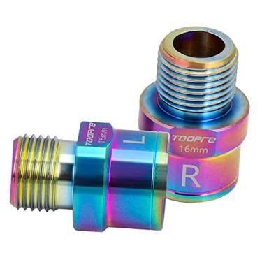 Imagem de Extensores de Pedal de 1 Par, Pedais Bike, Espaçador de Extensão, Encaixe de aço Resistente, 16mm colorido