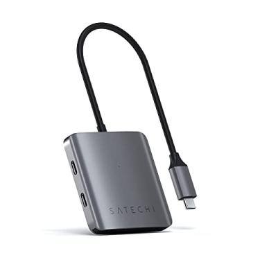 Imagem de Satechi Hub USB-C de 4 portas – Apenas transferência de dados (sem carregamento/vídeo) – Compatível com 2021 MacBook Pro M1 Pro e Max, 2020 MacBook Air/Pro M1, 2021 iPad Pro M1