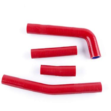 Imagem de LUXERAD Tubo de refrigeração de 3 camadas de 4,5 mm de desempenho de silicone para YAMAHA YZ426F 2000 2001 2002 (vermelho)