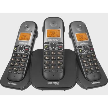 Imagem de Aparelho Telefone Fixo Sem Fio Intelbras Ts 5123 com 2 Ramais e Identificador de Chamadas