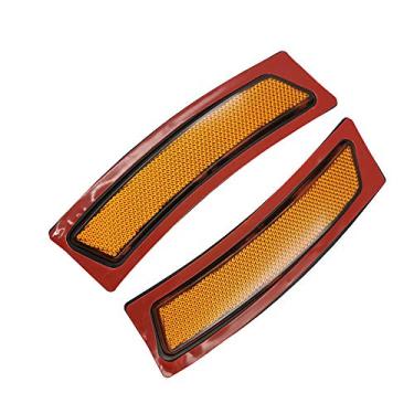Imagem de KYYET Refletor de luzes laterais para para-choque dianteiro compatível com séries F30 F31 3, F32 F33 F36 4 (lentes âmbar)