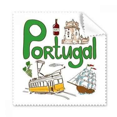 Imagem de Pano de limpeza de tela de telefone com símbolo nacional de Portugal, 5 peças