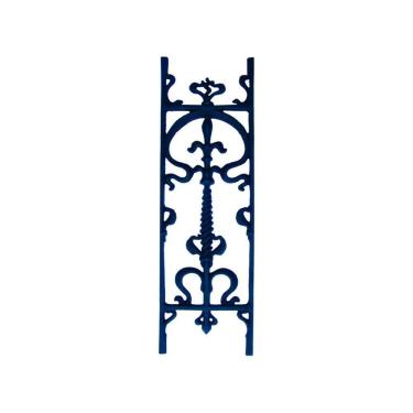 Imagem de Grade Ferro Fundido Bombê Reta Sacada Varanda Escada 80x24cm