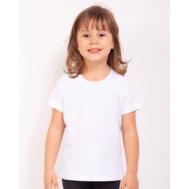 Imagem de Camiseta Baby Look Infantil em Dry Fit Branco Rosset