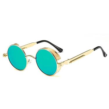 Imagem de Metal Steampunk Sunglasses Men Women Fashion Round Glasses Design Vintage Sun Glasses Oculos sol,11,China