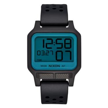 Imagem de NIXON Heat A1320 - Relógio digital para homens e mulheres - 100 m resistente à água para exercícios e corrida - Relógios esportivos masculinos ultrafinos e leves - Tela LCD personalizada de 38 mm,