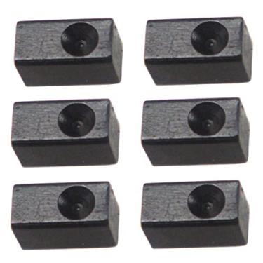 Imagem de simhoa Kit de bloco de ferro com inserção de corda de fixação de pressão de metal com trava de guitarra elétrica 6 peças