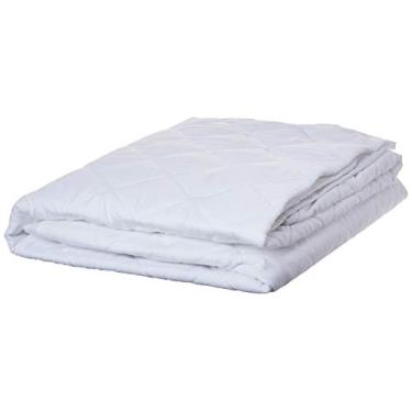 Imagem de Protetor de Colchão Poliéster Impermeável Queen 158x198x40cm Jolitex Branco
