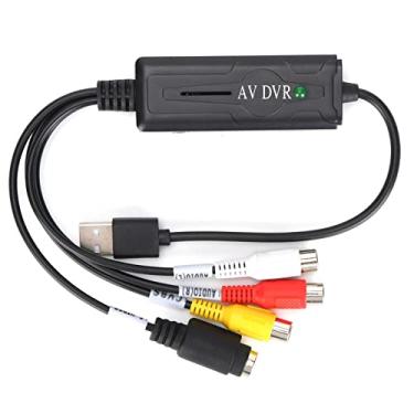 Imagem de Placa de captura de vídeo, cabo adaptador de captura de vídeo USB2.0 480Mbps, conversor digital, sem adaptador de energia, para