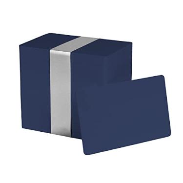 Imagem de Pacote de cartões CR80 de PVC de tamanho padrão | Várias cores | 30 mm de espessura da easyIDea, Royal Blue, 100 ID Cards