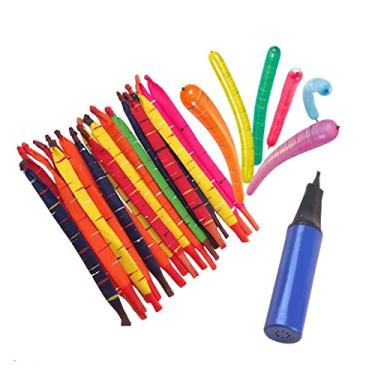 Imagem de 100pcs Colorful Rocket Balloons with Pump for Kids Birthdays Party Decor