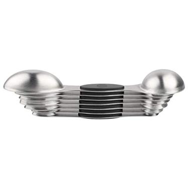 Imagem de Utensílios de cozinha, conjunto de colheres medidoras magnéticas de aço inoxidável de grau alimentício antiferrugem 8 peças dupla face para tempero de café para cozinhar assar