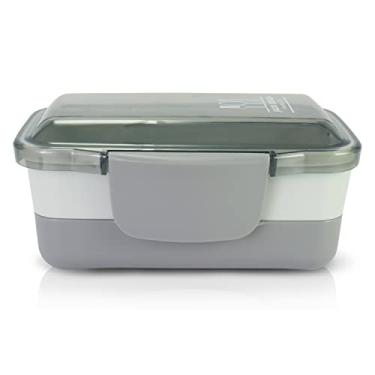 Imagem de POTE MARMITA DE 2 ANDARES 950ML [JOY] cor:cinza
