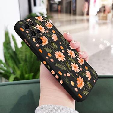 Imagem de Brilliant Flowers Phone Case para Samsung Galaxy S22 S21 S20 Ultra Plus FE S10 S9 S10E Note 20 Ultra 10 9 Plus Capa, Preto 2, para Galaxy Note 20
