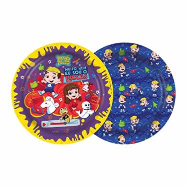 Imagem de Prato de Papel Redondo Luccas Neto 2 Regina 18cm 12und