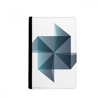 Imagem de Origami Moinho de vento abstrato forma geométrica porta-passaporte Notecase Burse capa carteira porta-cartão, Multicolor