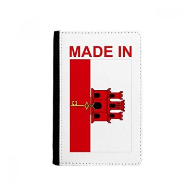 Imagem de Feito em Gibraltar Country Love Passaporte Titular Notecase Burse Capa Carteira Carteira Cartão, Multicolor